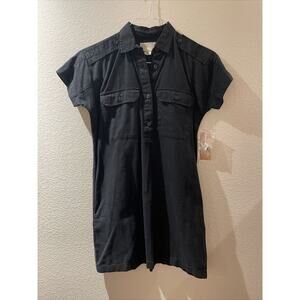 denim supply ralph lauren, black light denim short dress, S, nwt